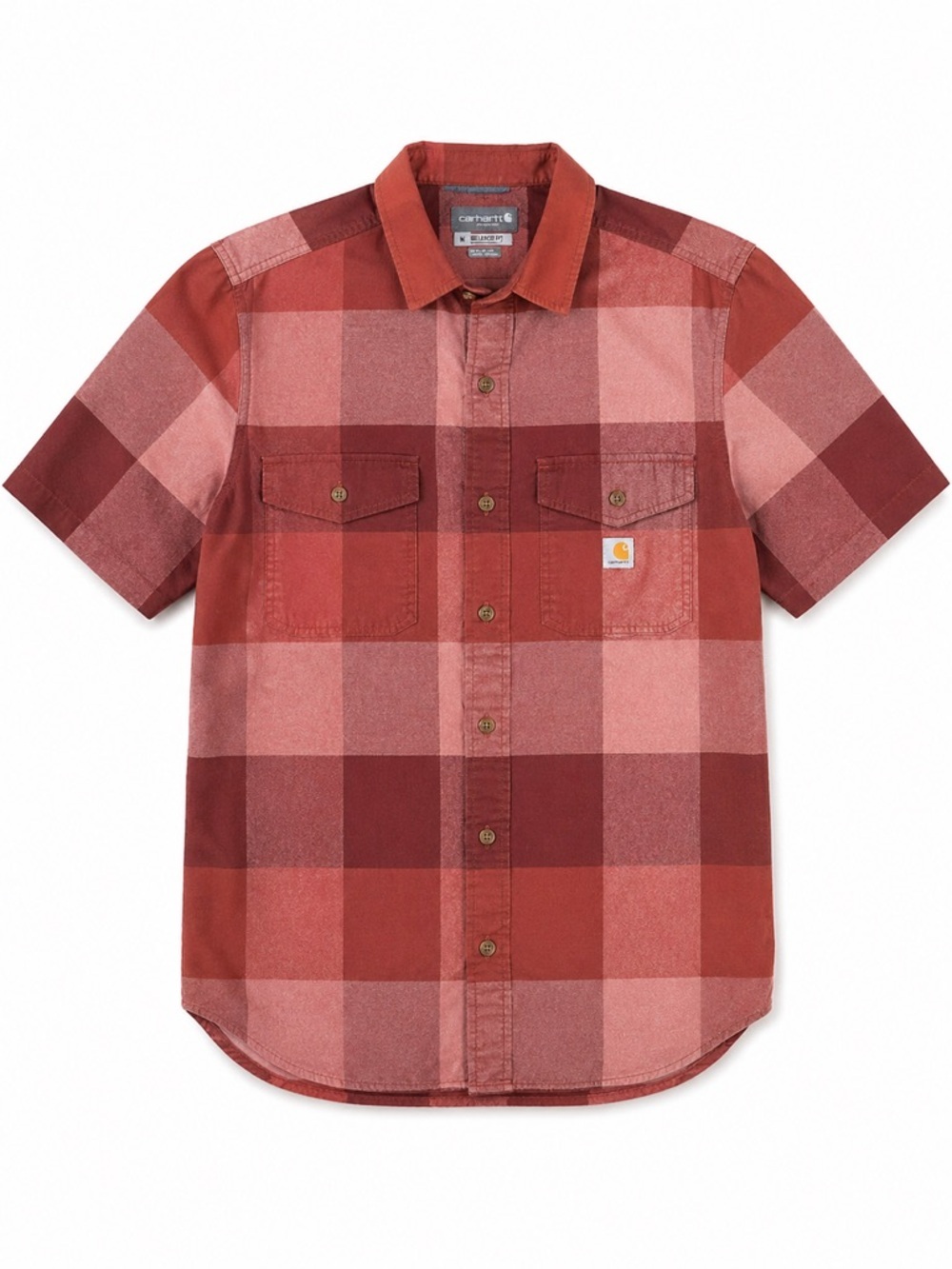 Carhartt Rugged Flex Plaid Work Shirt Relaxed Fit Men's Medium